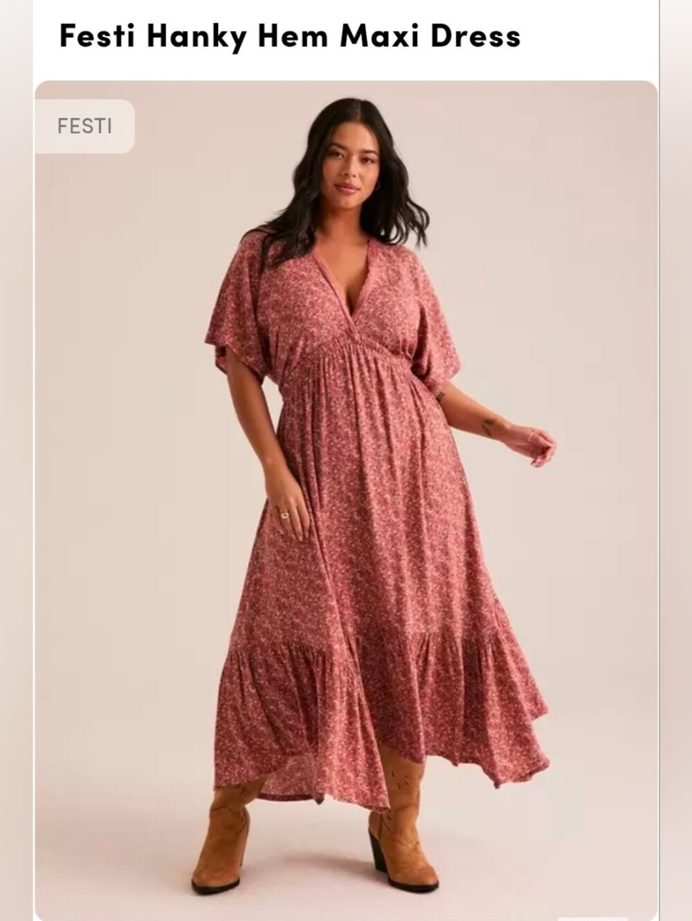Festi Hanky Hem Maxi Dress XL